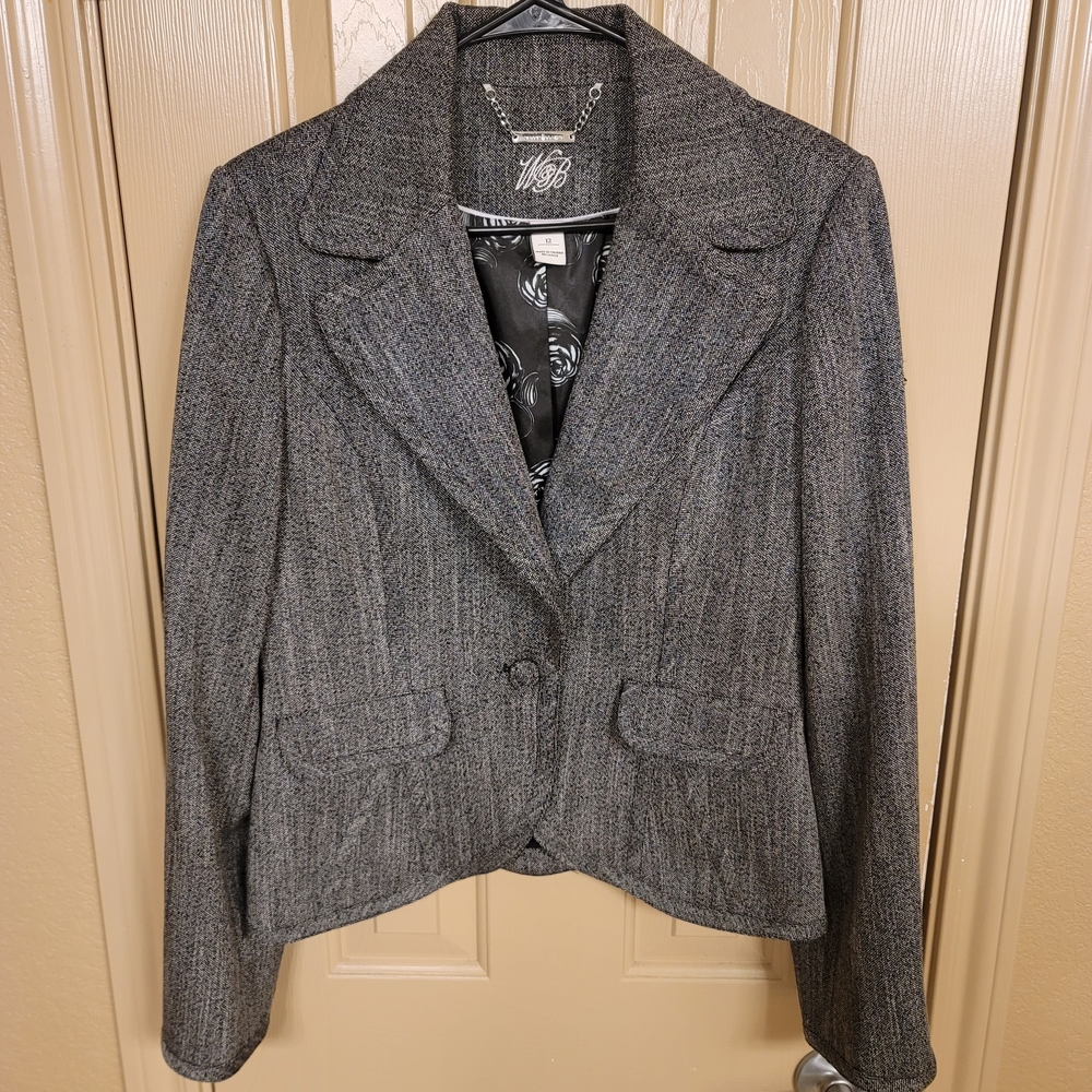 White House Black Market Charcoal Blazer